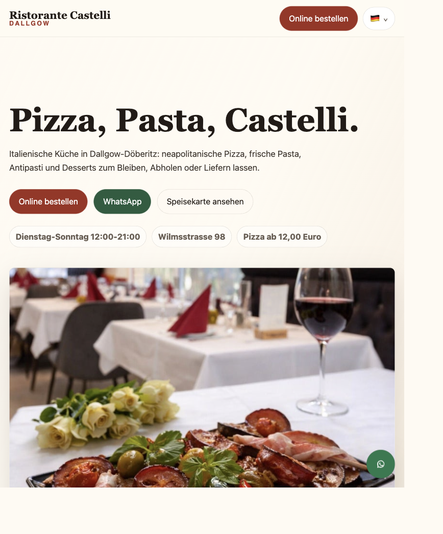 Vorschau der ersten Castelli-Ansicht